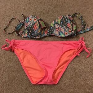 Green and a Pink Swim Suit Comb